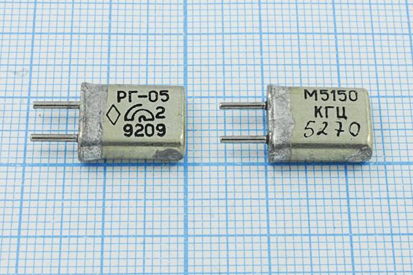 Кварцевый резонатор 5,15 МГц - 5150 HC25U 15 50/-50~80C РГ05МА-14ДСТ 1Г