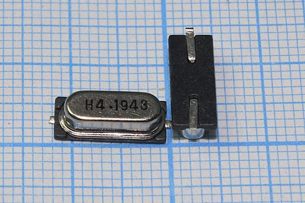 Кварцевый резонатор 4,194304 МГц - 4194,304 SMD49S4 12 20 1Г (H4.1943)