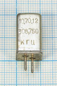 Кварцевый резонатор 0,30875 МГц - 308,75 УБ 1Г 11x11x19
