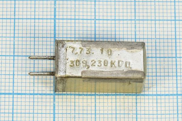 Кварцевый резонатор 0,30923 МГц - 309,23 УВ 1Г 11x11x22