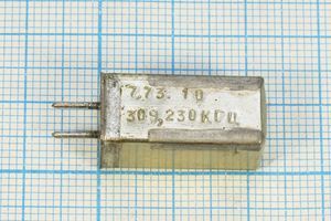 Кварцевый резонатор 0,30923 МГц - 309,23 УВ 1Г 11x11x22