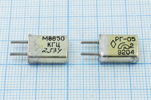 Кварцевый резонатор 8,65 МГц - 8650 HC25U 15 50/-50~80C РГ05МА-14ДСТ 1Г Кварцевый резонатор 8,65 МГц - 8650 HC25U 15 50/-50~80C РГ05МА-14ДСТ 1Г