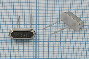 Кварцевый резонатор 4 МГц - 4000 HC49S3 S 20 30/-40~85C S[FT] 1Г +IS (T4.00