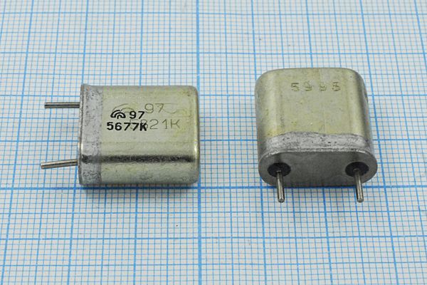 Кварцевый резонатор 5,677 МГц - 5677 HC6U БА 1Г