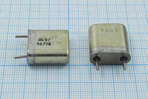 Кварцевый резонатор 5,677 МГц - 5677 HC6U БА 1Г