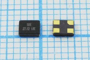 Кварцевый резонатор 27,12 МГц - 27120 SMD03225C4 8 10 30/-40~85C SMG3225 1Г Кварцевый резонатор 27,12 МГц - 27120 SMD03225C4 8 10 30/-40~85C SMG3225 1Г
