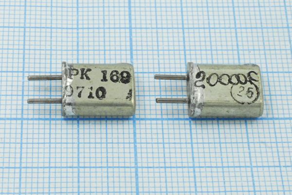 Кварцевый резонатор 20 МГц - 20000 HC25U S 30 20/-10~60C РК169МА-8АП 1Г