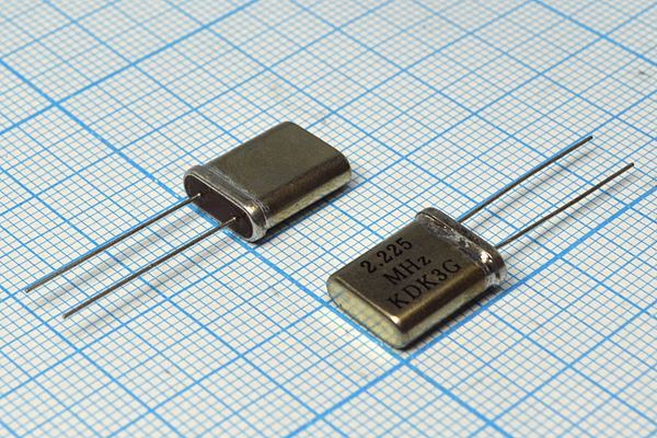 Кварцевый резонатор 2,225 МГц - 2225 HC18U 30 30 1Г (KDK)