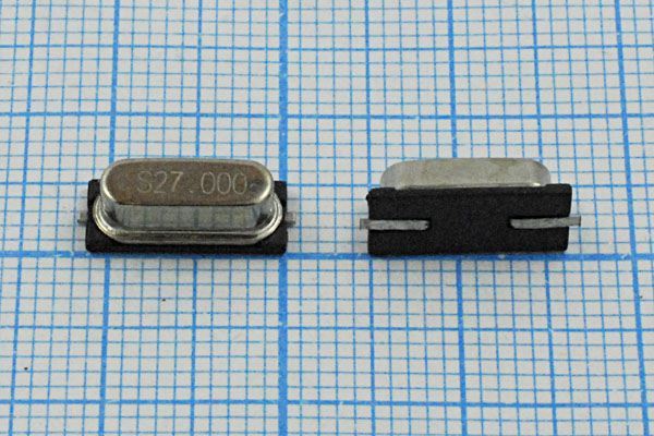 Кварцевый резонатор 27 МГц - 27000 SMD49S4 20 30 1Г (S27.000)