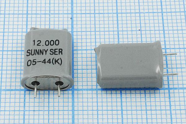 Кварцевый резонатор 12 МГц - 12000 HC49U S 50 50/-20~70C SA[SUNNY] 1Г +SL 5м