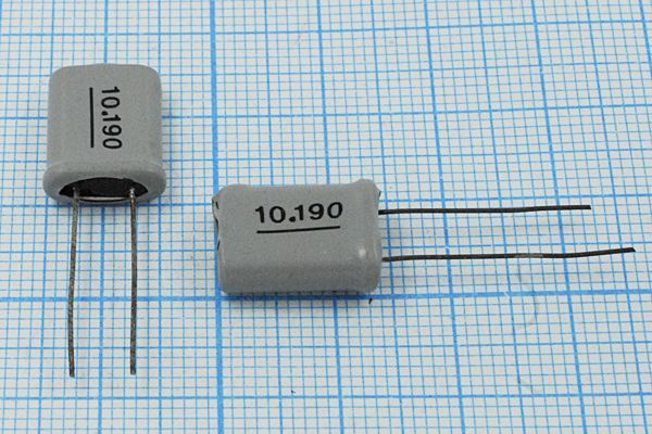 Кварцевый резонатор 10,19 МГц - 10190 HC18U 12 1Г +SL (10.190)