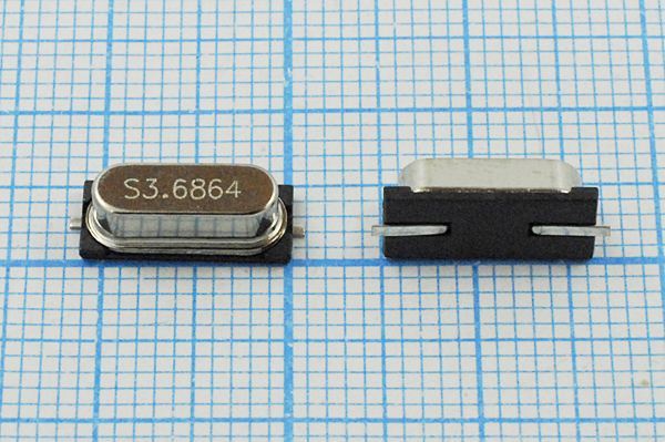 Кварцевый резонатор 3,6864 МГц - 3686,4 SMD49S4 20 30 1Г (S)
