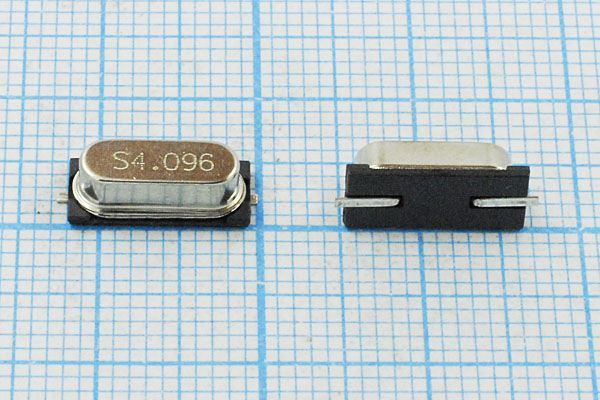Кварцевый резонатор 4,096 МГц - 4096 SMD49S4 20 30 1Г (S)