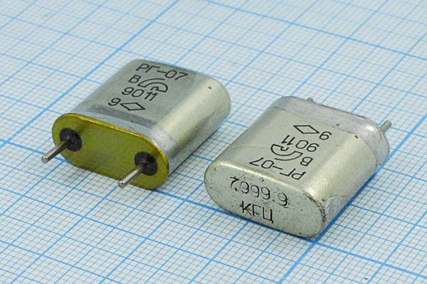 Кварцевый резонатор 7,9999 МГц - 7999,9 HC6U 15 20/-10~60C РГ07БА-6АП 1Г