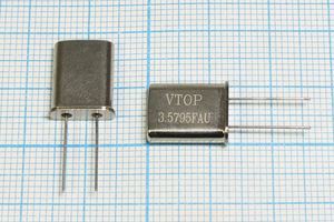 Кварцевый резонатор 3,579545 МГц - 3579,545 HC49U 16 1Г (VTOP3.5795FAU) Кварцевый резонатор 3,579545 МГц - 3579,545 HC49U 16 1Г (VTOP3.5795FAU)