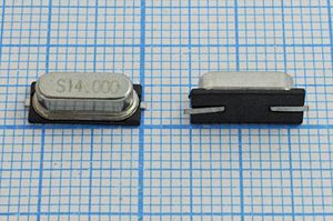 Кварцевый резонатор 14 МГц - 14000 SMD49S4 20 30 1Г (S14.000) Кварцевый резонатор 14 МГц - 14000 SMD49S4 20 30 1Г (S14.000)