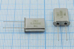 Кварцевый резонатор 8 МГц - 8000 HC49U 16 20 49U[CREC] 1Г (CREC)