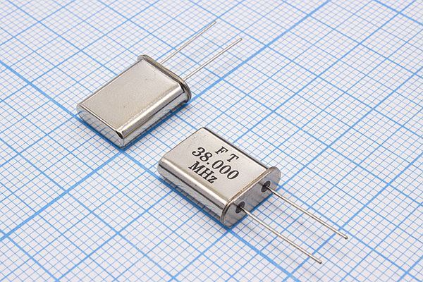 Кварцевый резонатор 38 МГц - 38000 HC49U 16 20 U[HC49U 3Г (FT)