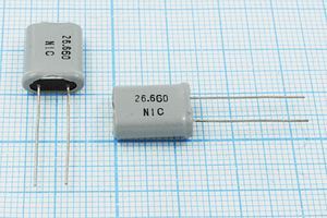Кварцевый резонатор 26,66 МГц - 26660 HC18U 12 3Г +SL (26.660 NIC)