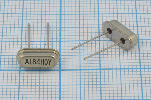Кварцевый резонатор 18,432 МГц - 18432 HC49S3 16 1Г (HOY)