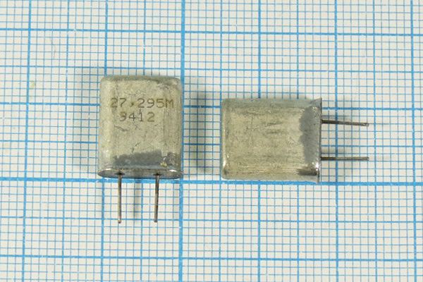 Кварцевый резонатор 27,295 МГц - 27295 HC18U S РК379МД 3Г