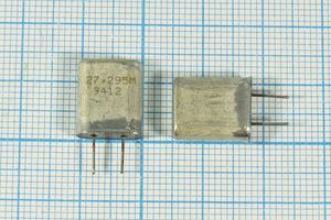 Кварцевый резонатор 27,295 МГц - 27295 HC18U S РК379МД 3Г Кварцевый резонатор 27,295 МГц - 27295 HC18U S РК379МД 3Г