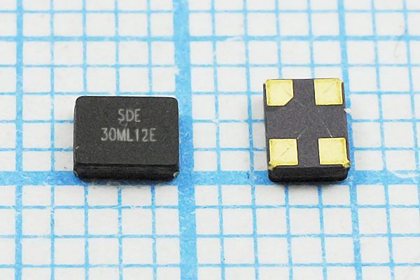 Кварцевый резонатор 30 МГц - 30000 SMD03225C4 12 10 30/-40~85C SMG3225 1Г