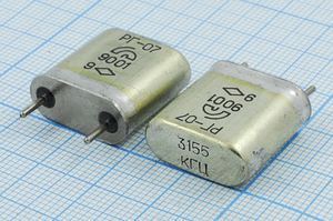 Кварцевый резонатор 3,155 МГц - 3155 HC6U S 15 50/-60~85C РГ07БА-6ДУ 1Г Кварцевый резонатор 3,155 МГц - 3155 HC6U S 15 50/-60~85C РГ07БА-6ДУ 1Г