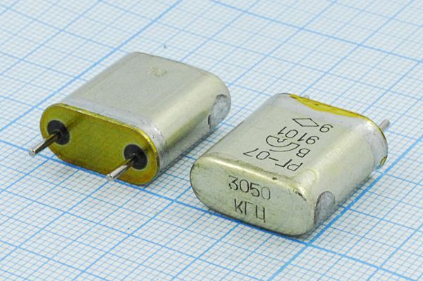Кварцевый резонатор 3,05 МГц - 3050 HC6U S 20 50/-60~85C РГ07БА-7ДУ 1Г