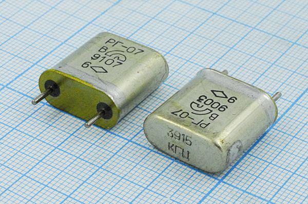 Кварцевый резонатор 3,915 МГц - 3915 HC6U S 15 30/-30~60C РГ07БА-6БС 1Г