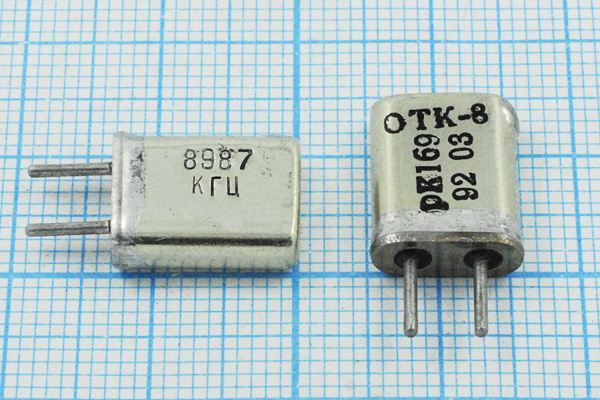 Кварцевый резонатор 8,987 МГц - 8987 HC25U РК169МА 1Г
