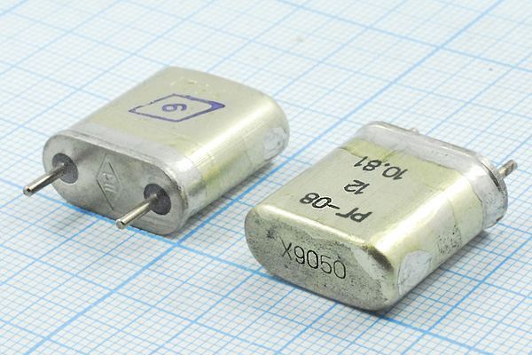 Кварцевый резонатор 9,05 МГц - 9050 HC6U S 15 25/-10~60C РГ08БА-14БР 1Г