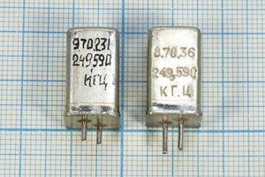 Кварцевый резонатор 0,24959 МГц - 249,59 УБ 1Г 11x11x19