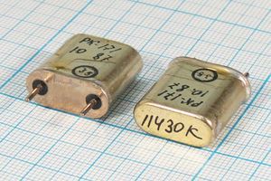 Кварцевый резонатор 11,43 МГц - 11430 HC6U РК171БА 1Г Кварцевый резонатор 11,43 МГц - 11430 HC6U РК171БА 1Г