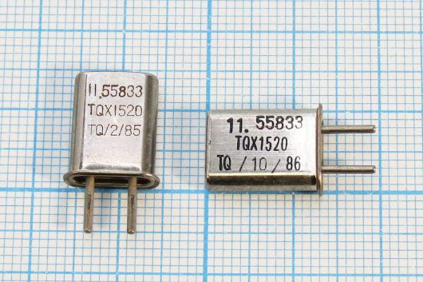 Кварцевый резонатор 11,55833 МГц - 11558,33 HC42U ХСР 1Г (TQX1521)