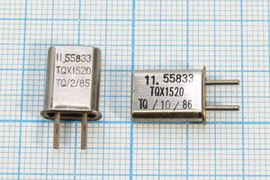 Кварцевый резонатор 11,55833 МГц - 11558,33 HC42U ХСР 1Г (TQX1521) Кварцевый резонатор 11,55833 МГц - 11558,33 HC42U ХСР 1Г (TQX1521)