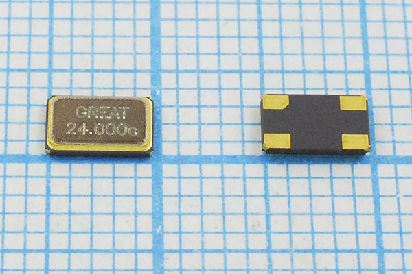 Кварцевый резонатор 24 МГц - 24000 SMD05032C4 20 30 GSX532S 1Г (GREAT 24.000