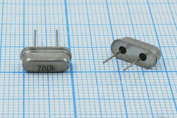 Кварцевый резонатор 0,78 МГц - 780 HC49S3 5000 /-40~70C РН04 1Г