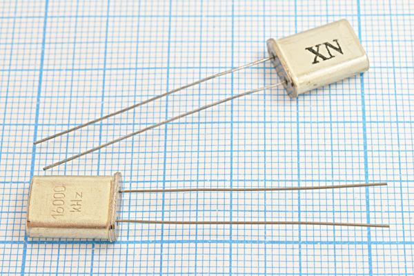 Кварцевый резонатор 16 МГц - 16000 HC49U S 1Г (NX 16000khz)