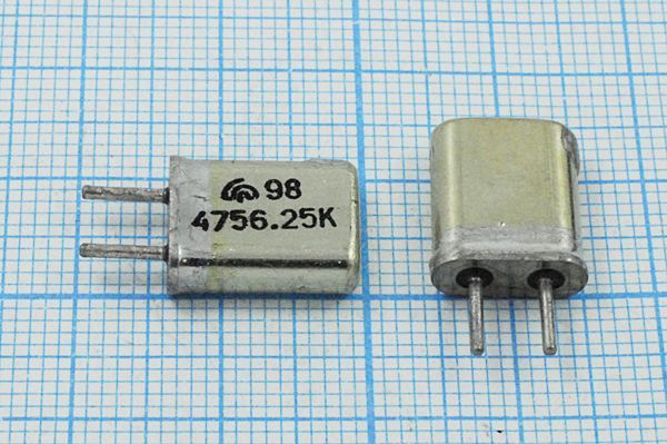 Кварцевый резонатор 4,75625 МГц - 4756,25 HC25U МА 1Г