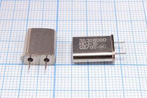 Кварцевый резонатор 35,328 МГц - 35328 HC49U 15 20 20/-20~70C S[HC49U] 1Г (HCJ15