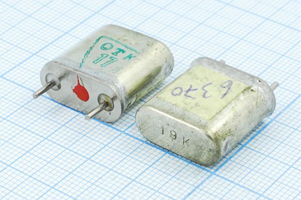 Кварцевый резонатор 6,37 МГц - 6370 HC6U БА 1Г