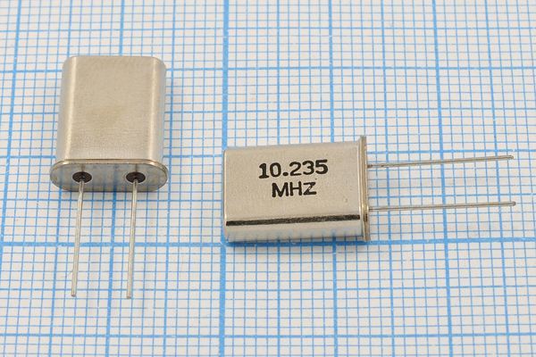 Кварцевый резонатор 10,235 МГц - 10235 HC49U 16 30 1Г (10.235)