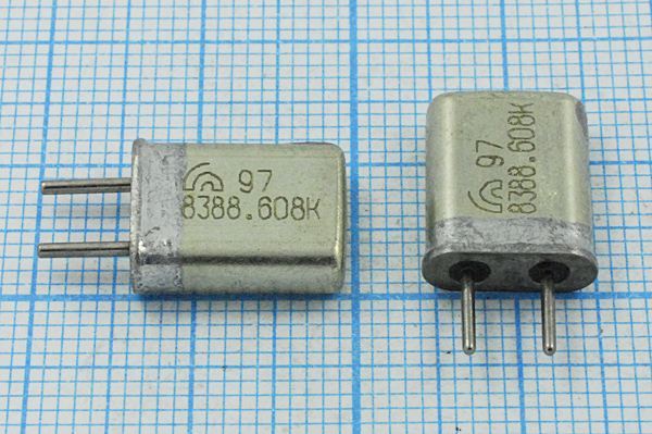 Кварцевый резонатор 8,388608 МГц - 8388,608 HC25U МА 1Г (8388.608К)