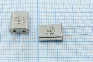 Кварцевый резонатор 1,8432 МГц - 1843,2 HC49U 20 30 49U[SDE] 1Г (SDE 20PF)