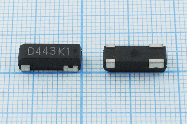Кварцевый резонатор 4,433619 МГц - 4433,619 SMD13250P4 12 30 /-40~85C DMX-38 1Г