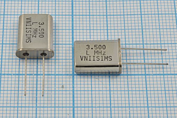 Кварцевый резонатор 3,5 МГц - 3500 HC49U 16 10 20/-60~85C РПК01МД-5ДП 1Г
