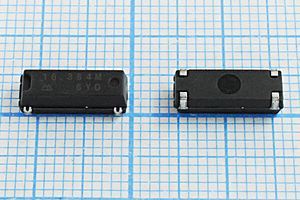 Кварцевый резонатор 16,384 МГц - 16384 SMD12545P4 1Г (6YD) Кварцевый резонатор 16,384 МГц - 16384 SMD12545P4 1Г (6YD)