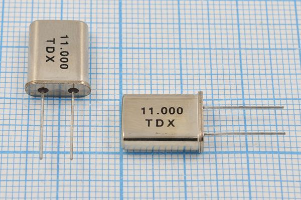 Кварцевый резонатор 11 МГц - 11000 HC49U 30 1Г (TDX)