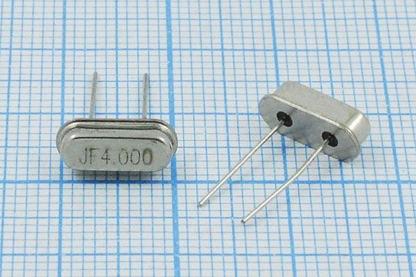 Кварцевый резонатор 4 МГц - 4000 HC49S3 16 30 50/-40~85C 1Г (JF4.000)